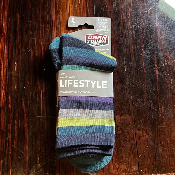 Darn Tough Lifestyle 1644 Dark Teal Women's Large - Picture 2 of 4